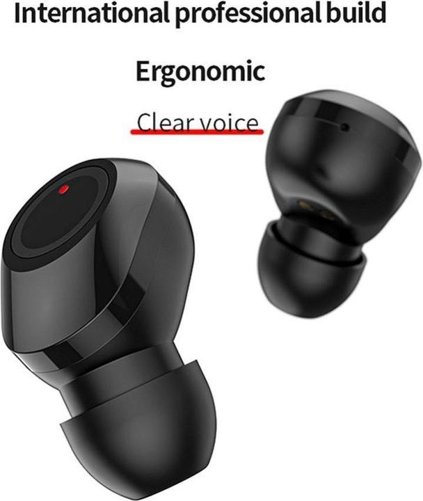 Actual product image OEM Wireless headphones Wireless earphones bluetooth TWS + docking station M9 black (4 h, Wireless)