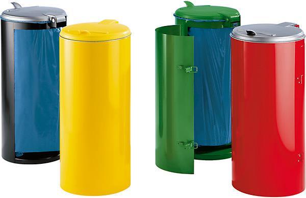 Produktbild VAR Stahlblech-Abfallsammler für 120-l-Sack (120 l)