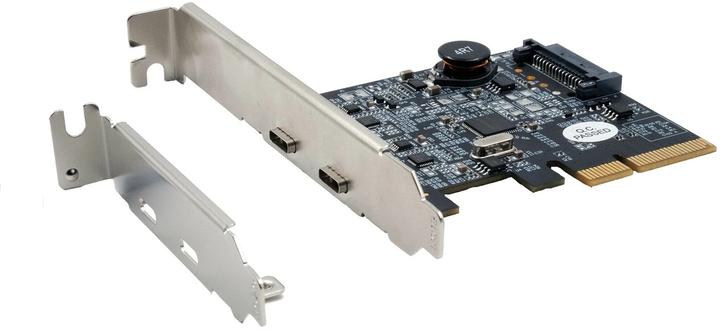 Produktbild Exsys GmbH 2 Port USB 3.2 Gen2 PCIe (x4) Karte mit 2x C™ Anschluss (Asmedia)