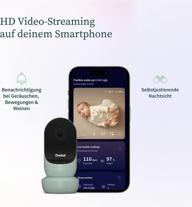 Actual product image Owlet Cam 2 (Video & Audio, 30 m)