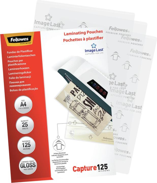 Actual product image Fellowes Capture 125 (A4, 25 Piece, 125 µm)