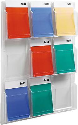 Actual product image Helit Wall display (A4)