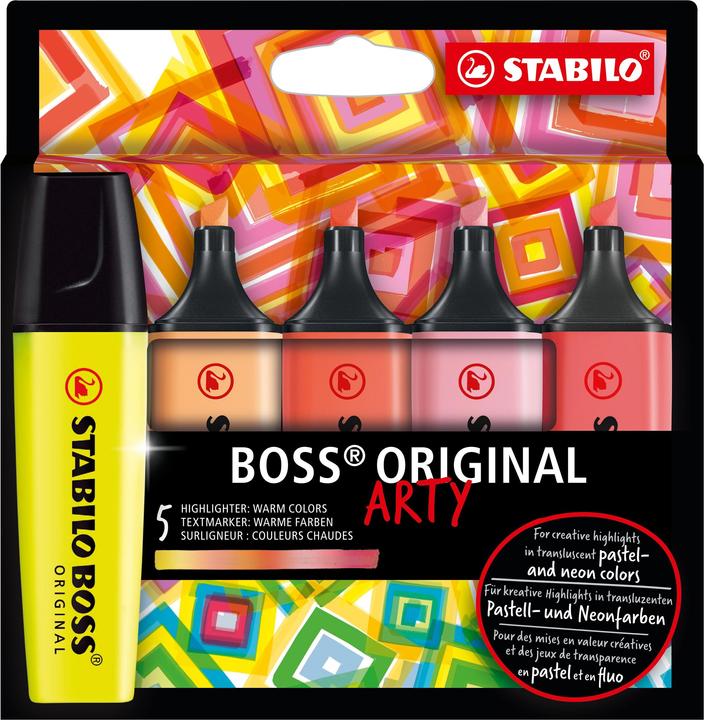 Immagine prodotto STABILO Evidenziatore BOSS ORIGINAL (Sfumature di rosso, 5 mm, 5 x)