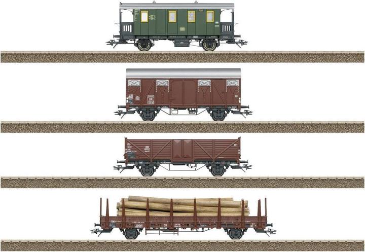 Actual product image Trix H0 24140 H0 Set of 4 DB goods wagons (Track H0)