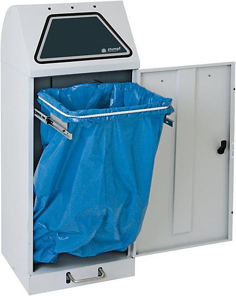 Immagine prodotto kaiserkraft Sistema di raccolta dei rifiuti riciclabili, sportello di accesso a pedale (45 l)