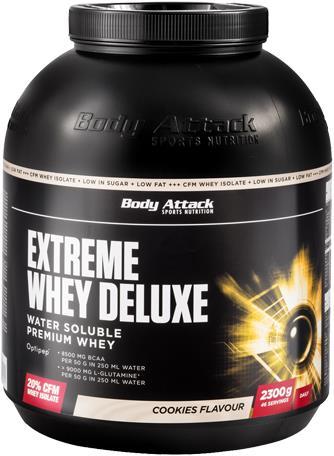 Actual product image Body Attack Extreme Whey Deluxe (2300g tin) (Chocolate, 1 pcs., 2300 g)