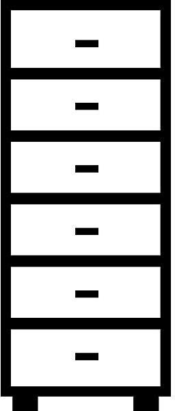 Produktbild Mauser Karteischrank, Bügelgriffe (55.5 x 60 x 135 cm)