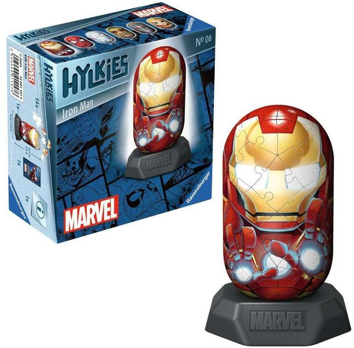 Produktbild Ravensburger Hylkies: Die neue Sammelfigurenreihe zum selbst zusammenbauen. Figur #08 - Iron Man - (54 Teile)