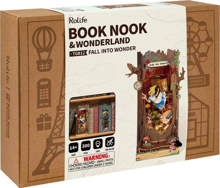 Produktbild Robotime Bausatz Alice im Wunderland, Modell Art: Book Nook