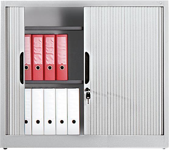 Image du produit C+P Armoire à rideau avec store horizontal (120 x 42 x 103 cm)