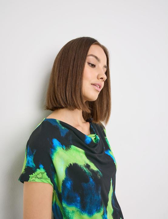 Produktbild Taifun Kurzarmshirt mit Wasserfallausschnitt T-Shirt Kurzarm Rundhals - 62948 (42)