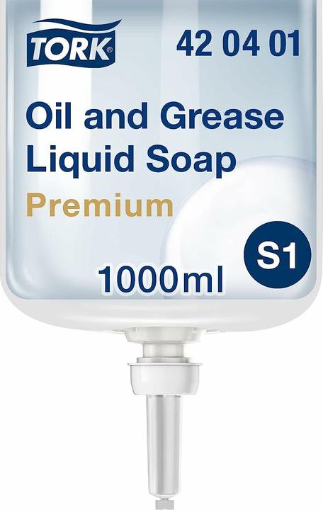Image du produit Tork Savon liquide dégraissant - 420401 - Savon liquide pour les distributeurs S1/S11, élimine les (Savon liquide, 1000 ml)