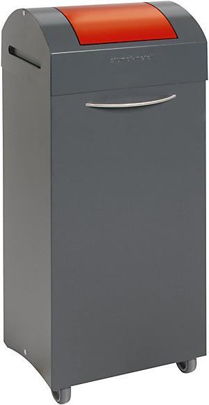 Actual product image kaiserkraft Recyclable material collector made of sheet steel, flame-extinguishing (75 l)
