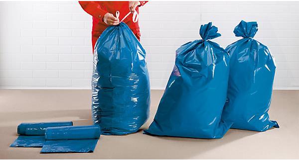 Produktbild kaiserkraft PE-Zugband-Abfallsäcke (25 x, 120 l)