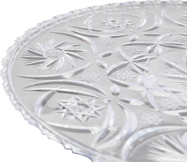 Actual product image Axentia Eva cake plate, crystal look, Ø 24 cm