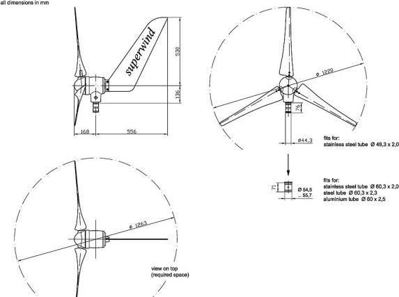 Produktbild Superwind sw 353 24V schwarz
