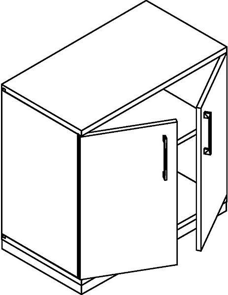 Immagine prodotto kaiserkraft THEA - Armadio a due ante (80 x 44,5 x 78,5 cm)