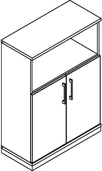 Image du produit kaiserkraft THEA - Armoire combinée (80 x 44,5 x 113,5 cm)