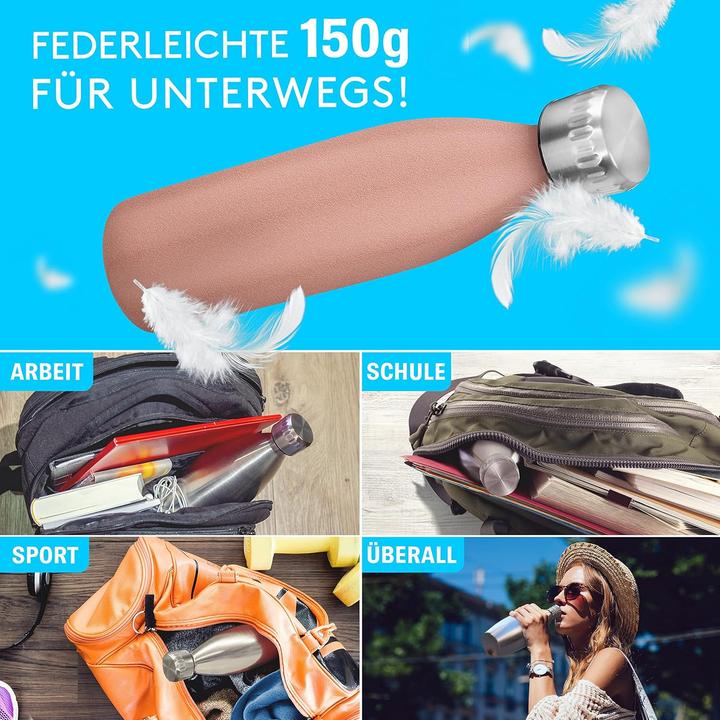 Produktbild Lichtenwerk Premium Edelstahl Trinkflasche, spülmaschinenfest