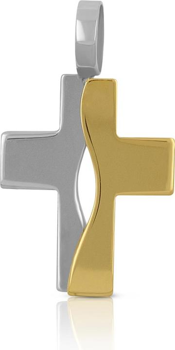 Produktbild Muau Kreuz (750, Weissgold, 18K Gelbgold)