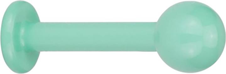 Produktbild Star Piercing Labret pastellgrün mit Kugel (Titan G23ohne Messing, Chirurgenstahl 316Lohne Messing)