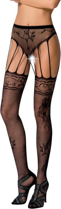 Produktbild Passion Strumpfhose ouvert in schwarz (One Size)