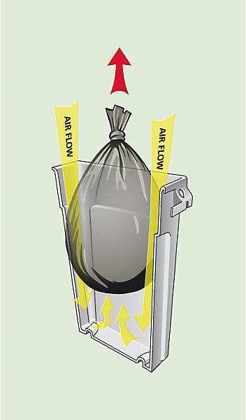 Produktbild Rubbermaid Wertstoffsammler aus Kunststoff (87 l)