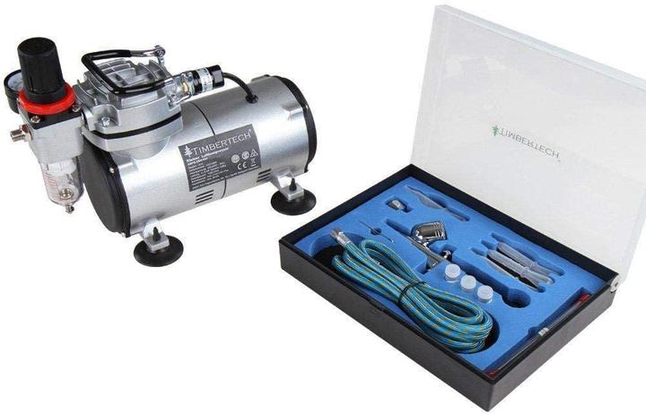 Produktbild Timbertech Airbrush-Set mit Kompressor