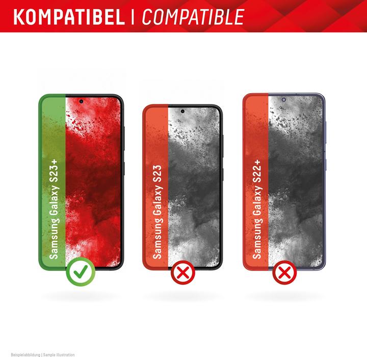 Produktbild Displex Real Glass, 2D Panzerglas + Handyhülle (1 Stück, Samsung Galaxy S22+, Samsung Galaxy S23+)