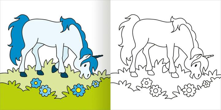 Actual product image My first thick colouring book from 2 - Unicorns