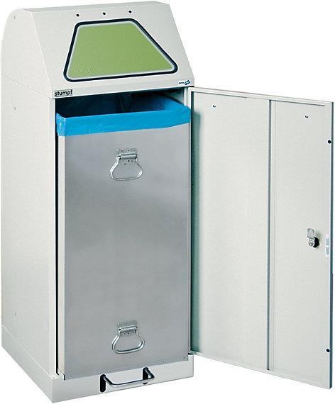 Produktbild kaiserkraft System-Wertstoffsammler, Einwurfklappe fussbetätigt (75 l)