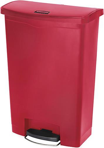 Image du produit Rubbermaid Collecteur de déchets à pédale mobile (90 l)