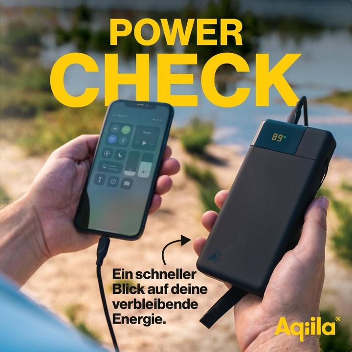 Immagine prodotto Aqiila Powerbird B20B+ - Powerbank 20000 mAh, 65W - Nero (20000 mAh, 65 W, 74 Wh)