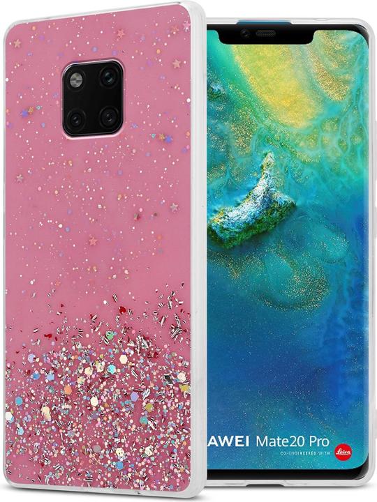 Pink with glitter