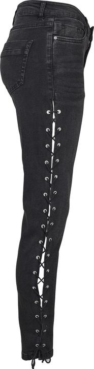 Produktbild Urban Classics Ladies Denim Lace Up Skinny Pants (30)