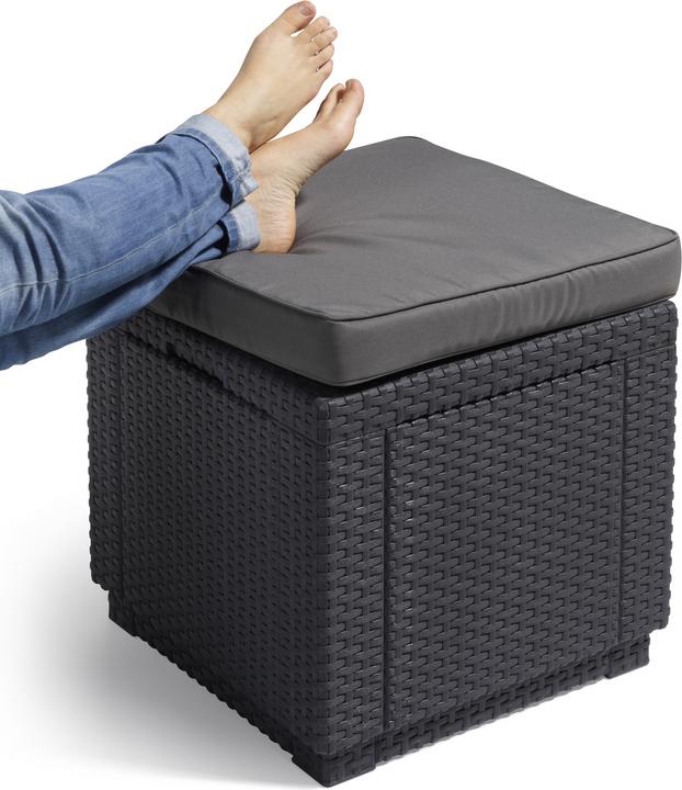 Actual product image Allibert Cube stool (with cushion)