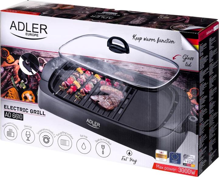 Immagine prodotto Adler AD 6610 barbecue/grill da esterno da tavolo elettrico nero (Spina UE)