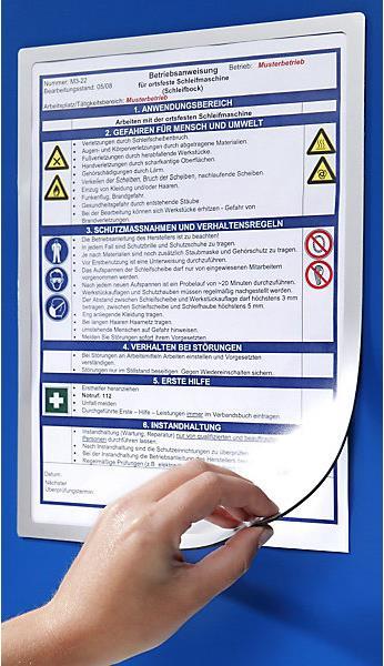 Produktbild kaiserkraft Einstecktasche, magnetisch (A4, A3)