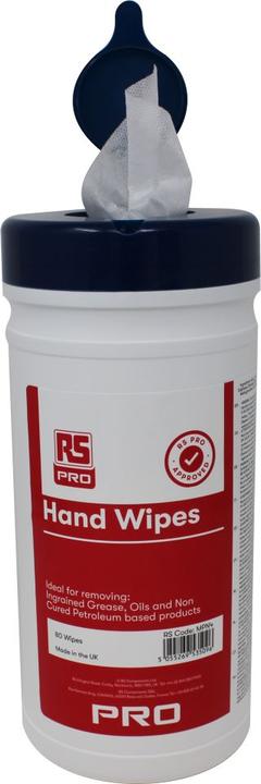 Produktbild Rs Pro Hand Wet Wipes Handreinigungstücher, Weiss, 80 Stück/Packung (80 Stk.)