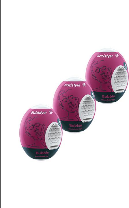 Actual product image Satisfyer Masturbator Egg Set - Bubble - 3 pcs