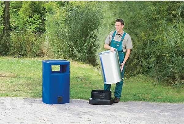 Produktbild kaiserkraft Abfallsammler aus Kunststoff für aussen (120 l)