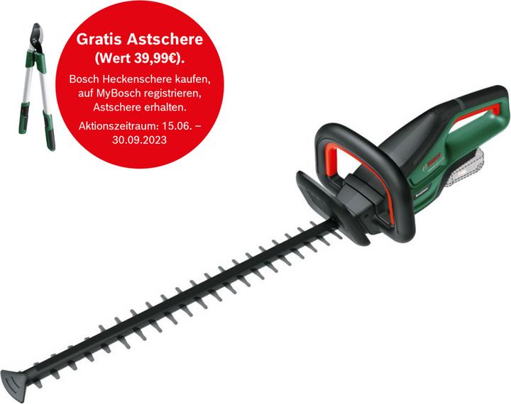 Produktbild Bosch Home & Garden UniversalHedgeCut 18V-50 (Akkuheckenschere)