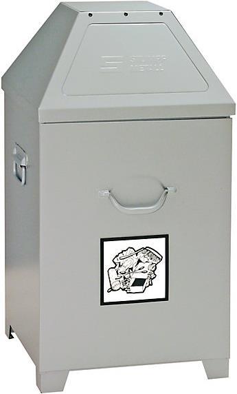 Actual product image kaiserkraft Waste container, flame-extinguishing (79 l)