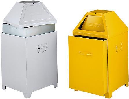 Actual product image kaiserkraft Waste container, flame-extinguishing (79 l)