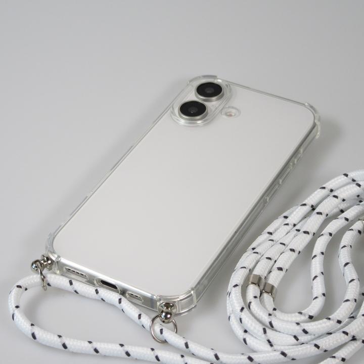 Actual product image PhoneLook Coque gel transparent avec lacet tacheté (Apple iPhone 16 Plus)