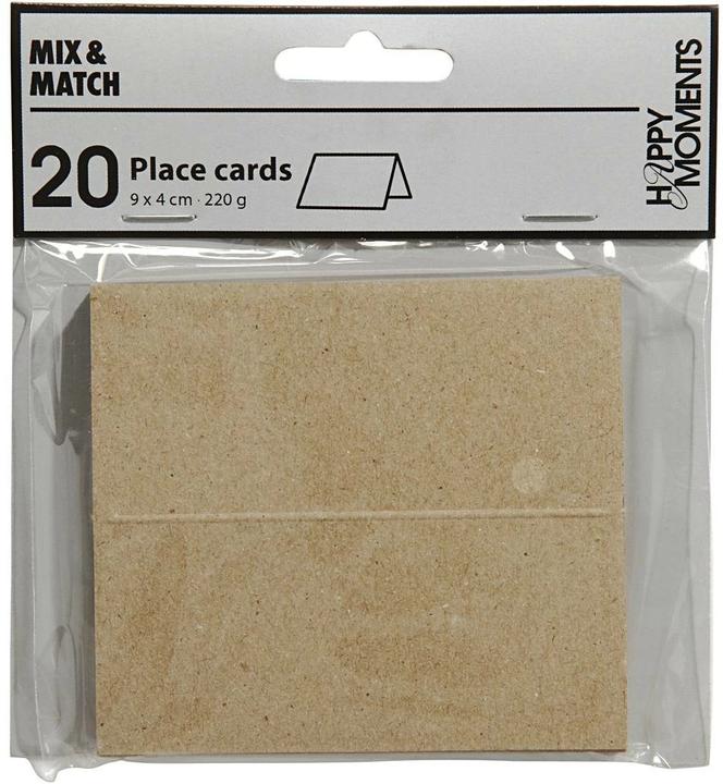 Productafbeelding Creativ Company Plaatskaart 9 x 4 cm, 20 stuks, natuur