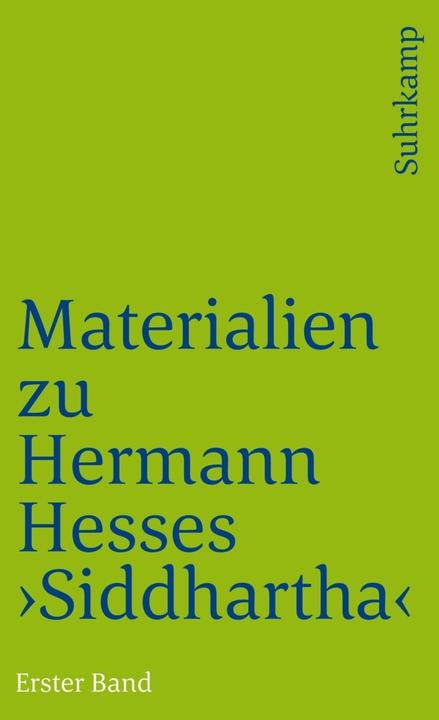 Produktbild Materialien zu Hermann Hesses »Siddhartha« (Deutsch, Volker Michels, 1975)