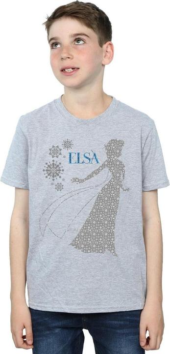 Immagine prodotto Disney Frozen Elsa Christmas Silhouette Maglietta Ragazzi (128)
