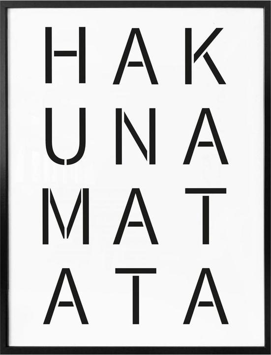 Image du produit Trenddeko Tableau Hakuna Matata (24 x 30 cm)