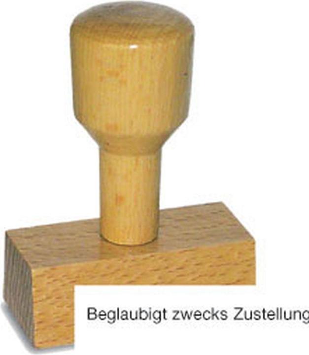 Actual product image Neutral Wooden stamp 'Delivery